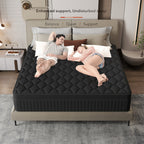 Matelas hybride à ressorts ensachés de taille moyenne, livré dans une boîte