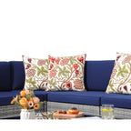 Ensemble de 15 meubles de patio en osier avec canapé, foyer et table