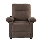 Fauteuil inclinable électrique à 160° pour personnes âgées, avec massage et chauffage à 8 points, tissu chenille doux
