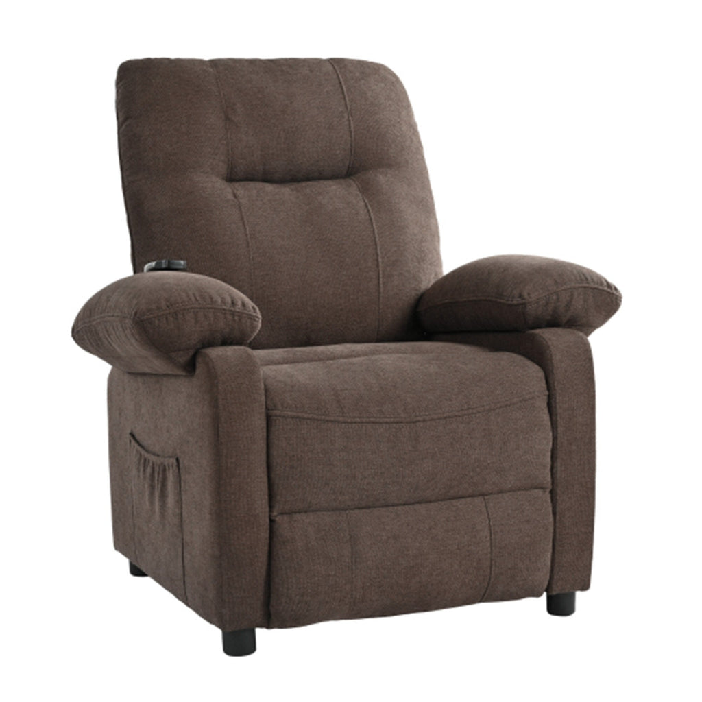 Fauteuil inclinable électrique à 160° pour personnes âgées, avec massage et chauffage à 8 points, tissu chenille doux