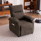 Fauteuil inclinable électrique à 160° pour personnes âgées, avec massage et chauffage à 8 points, tissu chenille doux
