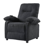 Fauteuil inclinable électrique à 160° pour personnes âgées, avec massage et chauffage à 8 points, tissu chenille doux
