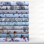 Parure de lit surdimensionnée en flanelle de coton confortable 170 g/m² imprimée