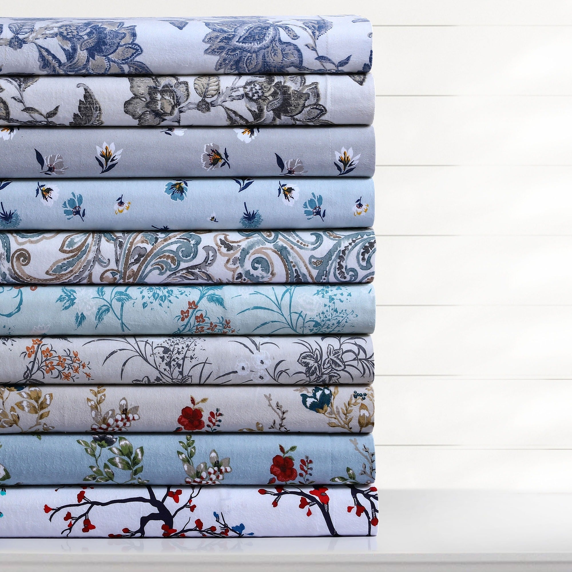 Parure de lit surdimensionnée en flanelle de coton confortable 170 g/m² imprimée