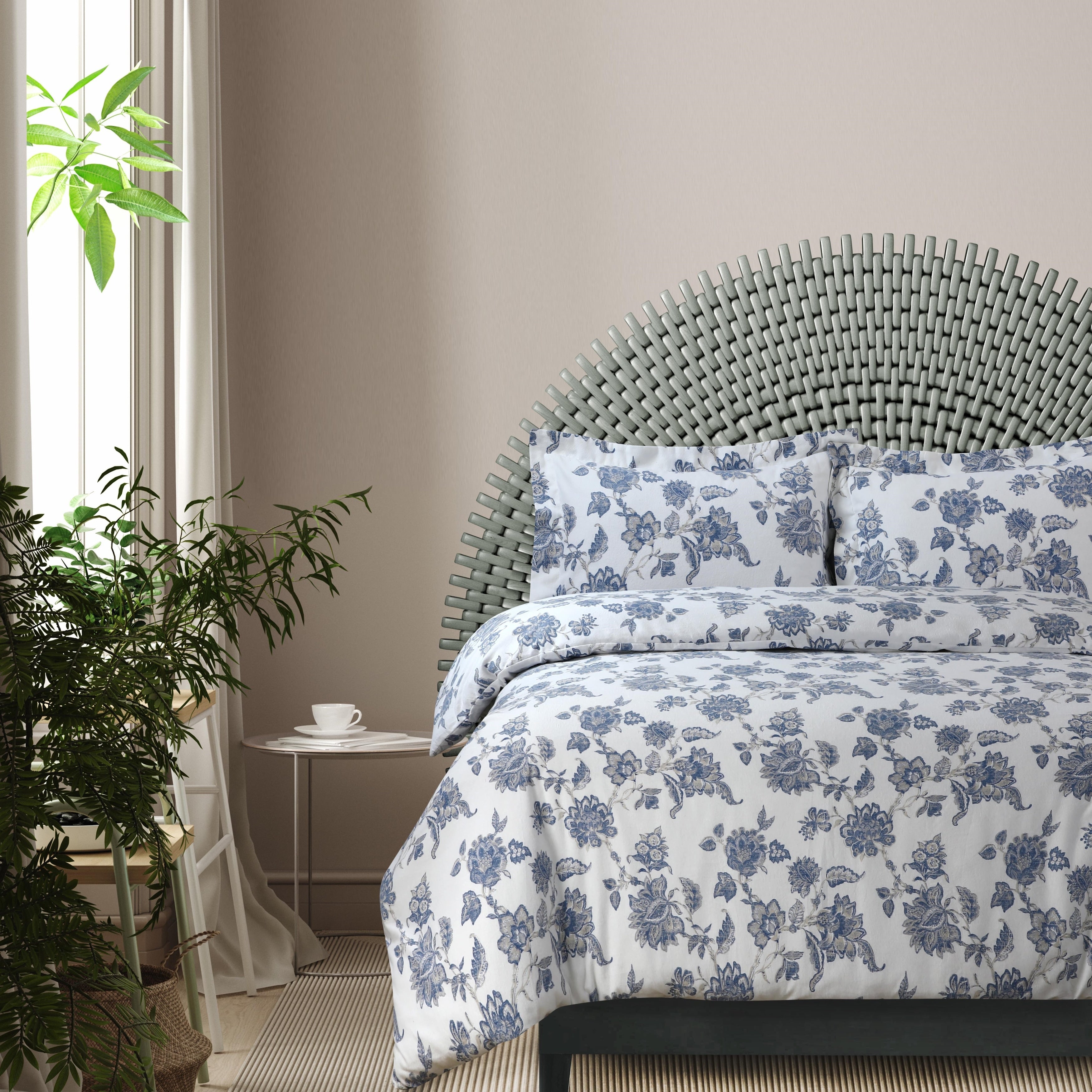 Parure de lit surdimensionnée en flanelle de coton confortable 170 g/m² imprimée