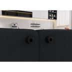 Canapé 6 places en tissu 179,5 avec assise profonde et confortable en forme de nuage avec oreillers