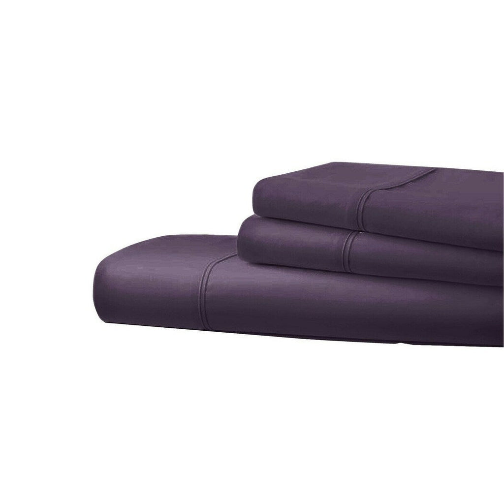 Draps doux en coton égyptien, série 1800, 6 pièces, poches profondes, 4 taies d'oreiller