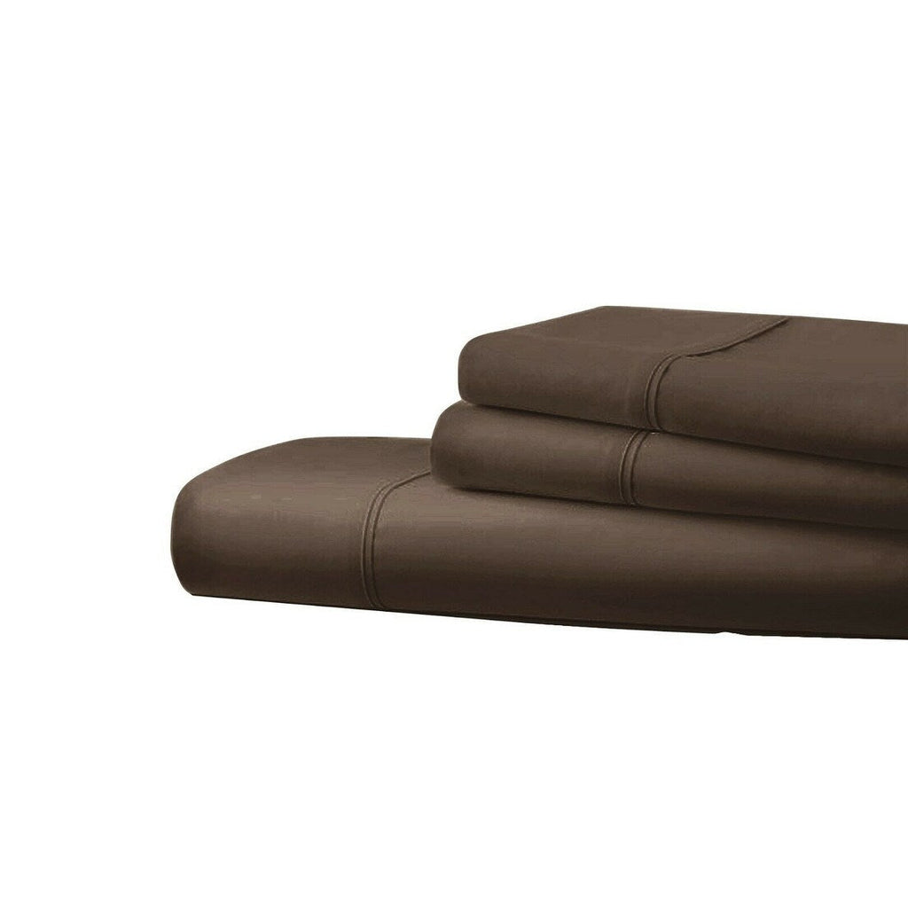 Draps doux en coton égyptien, série 1800, 6 pièces, poches profondes, 4 taies d'oreiller