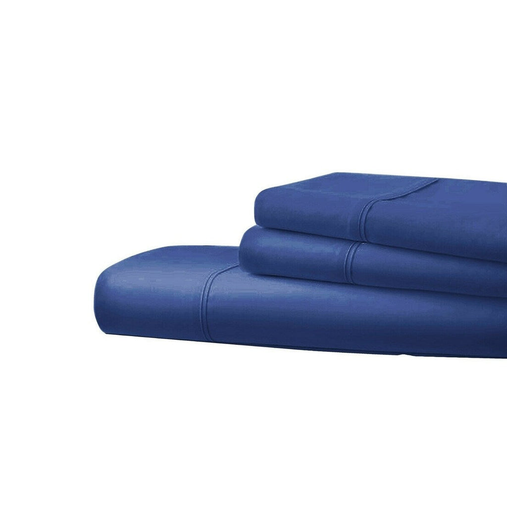 Draps doux en coton égyptien, série 1800, 6 pièces, poches profondes, 4 taies d'oreiller