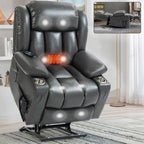 Fauteuil inclinable électrique à 180°, double moteur, porte-gobelets en acier inoxydable