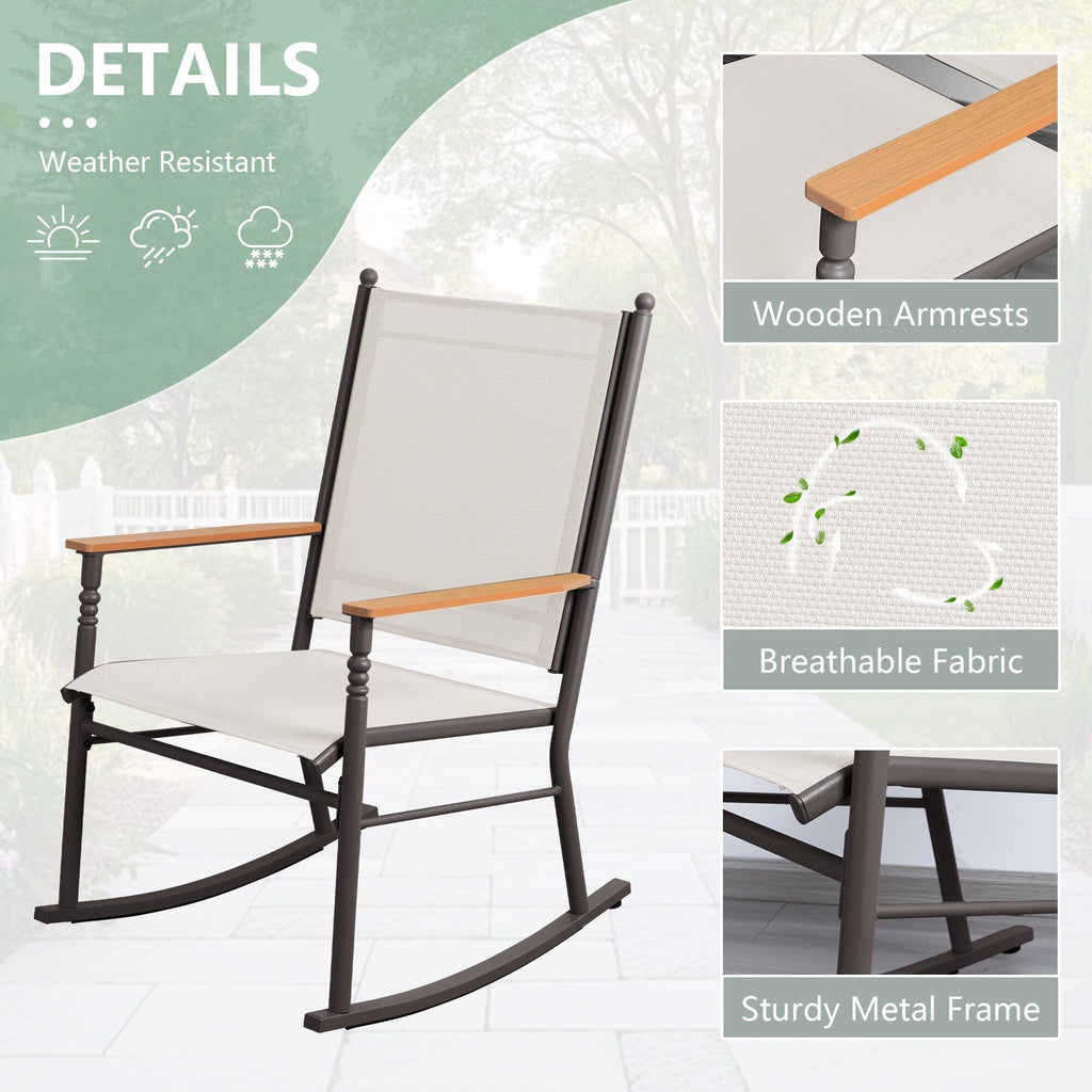 Chaises à bascule d'extérieur pour 2 personnes