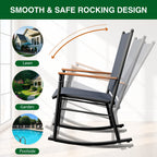 Chaises à bascule d'extérieur pour 2 personnes