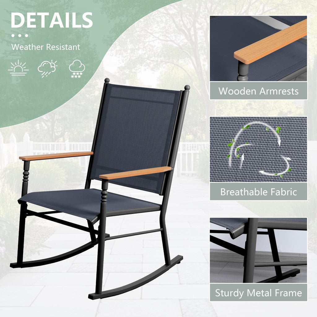 Chaises à bascule d'extérieur pour 2 personnes