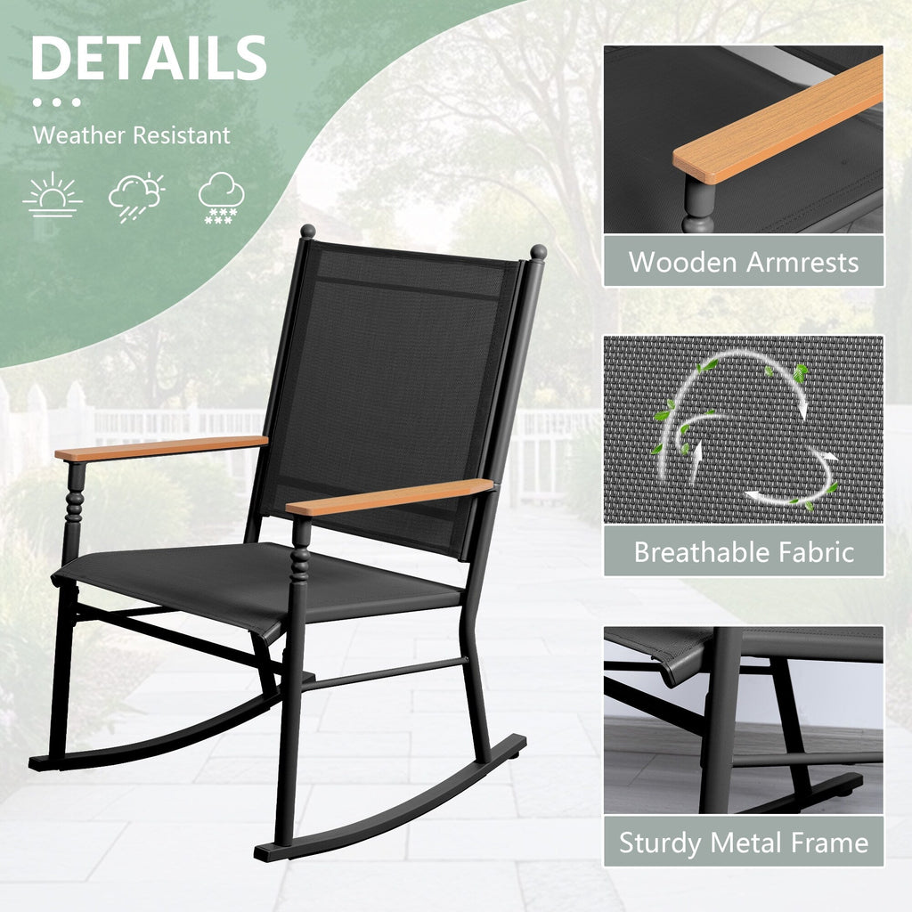 Chaises à bascule d'extérieur pour 2 personnes