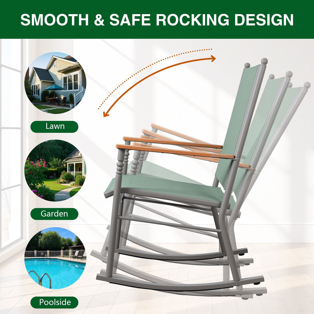 Chaises à bascule d'extérieur pour 2 personnes