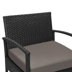 Ensemble de sièges d'extérieur pour 2 personnes avec coussins