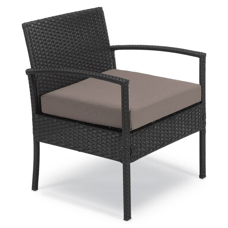 Ensemble de sièges d'extérieur pour 2 personnes avec coussins