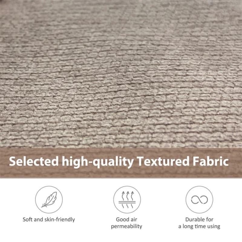 Ensemble de salon 2 pièces, ensemble de chaises longues rembourrées et capitonnées avec 2 coussins décoratifs, gris chaud