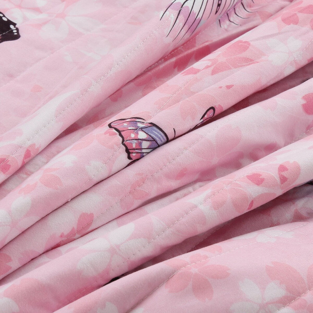 Parure de lit 2/3 pièces pour enfants, couvre-lit et couette pour adolescentes A77