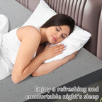 Surmatelas en mousse extra ferme de 5 cm pour lit double, support dorsal haute densité CertiPUR