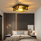 Plafonnier encastré à 2 lampes de style ferme - Lot de 2