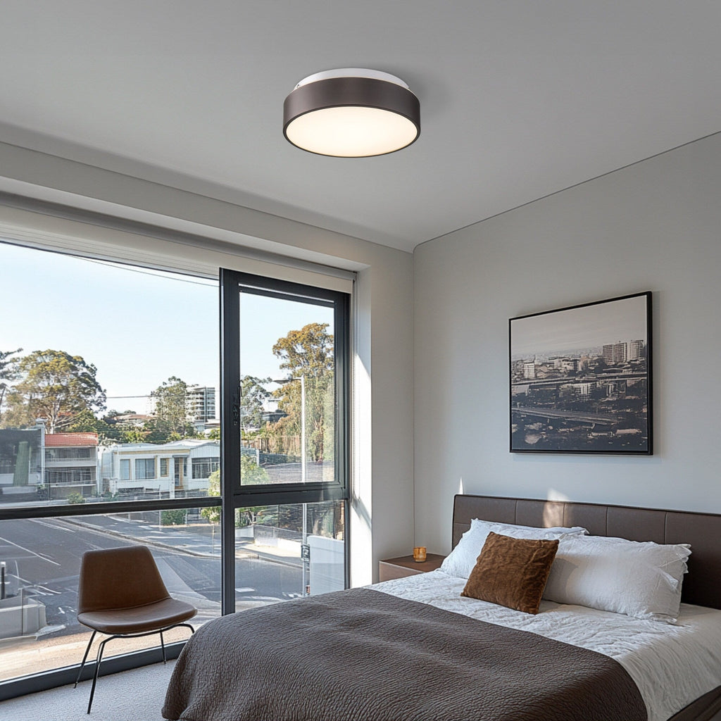 Plafonnier encastré à 2 lumières avec abat-jour en verre dépoli – 12 po L x 12 po l x 3,5 po H