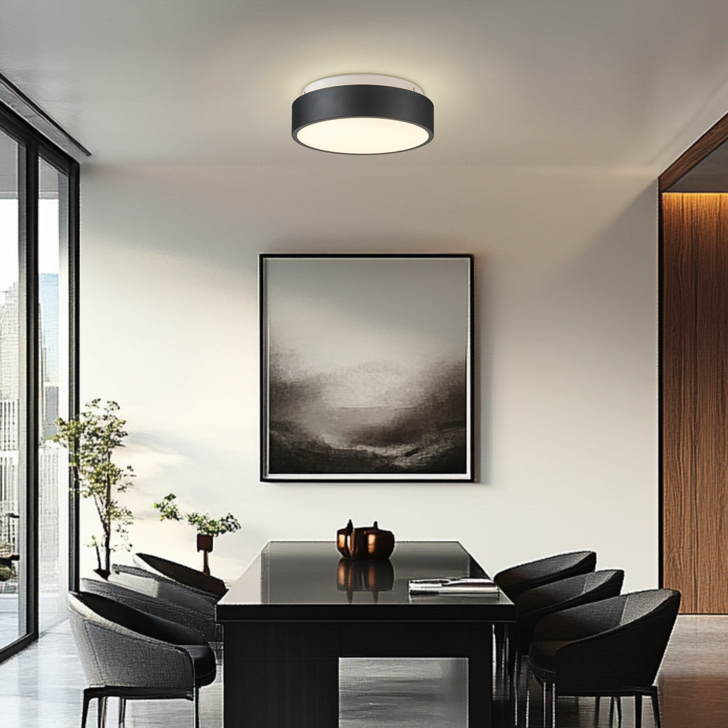 Plafonnier encastré à 2 lumières avec abat-jour en verre dépoli – 12 po L x 12 po l x 3,5 po H