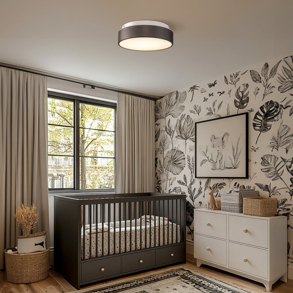 Plafonnier encastré à 2 lumières avec abat-jour en verre dépoli – 12 po L x 12 po l x 3,5 po H