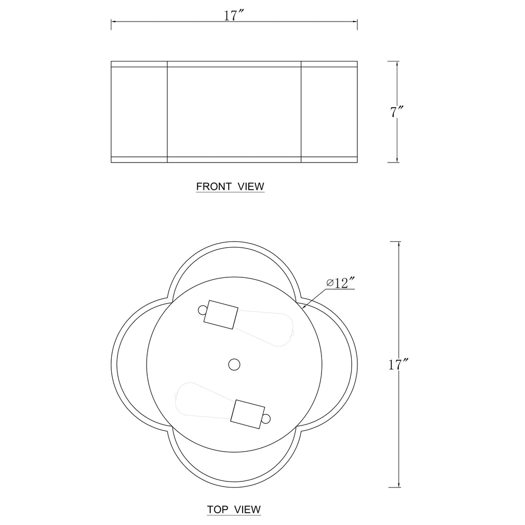 Plafonnier 2 lumières en lin blanc avec diffuseur en acrylique