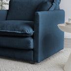 Ensemble de 2 canapés surdimensionnés extra profonds rembourrés en chenille avec canapés 3 places et causeuse