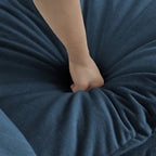 Ensemble de 2 canapés surdimensionnés extra profonds rembourrés en chenille avec canapés 3 places et causeuse