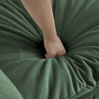 Ensemble de 2 canapés surdimensionnés extra profonds rembourrés en chenille avec canapés 3 places et causeuse