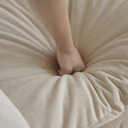 Ensemble de 2 canapés surdimensionnés extra profonds rembourrés en chenille avec canapés 3 places et causeuse