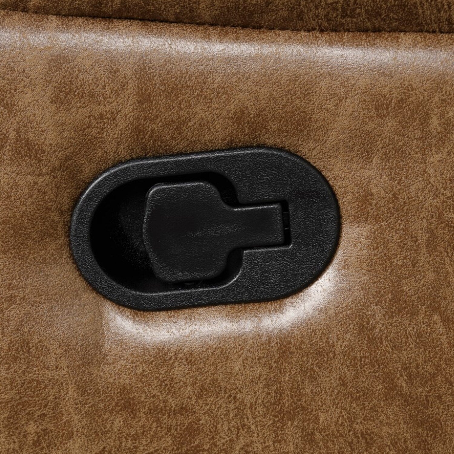 Ensemble de canapés manuels rembourrés 2 pièces avec porte-gobelets marron