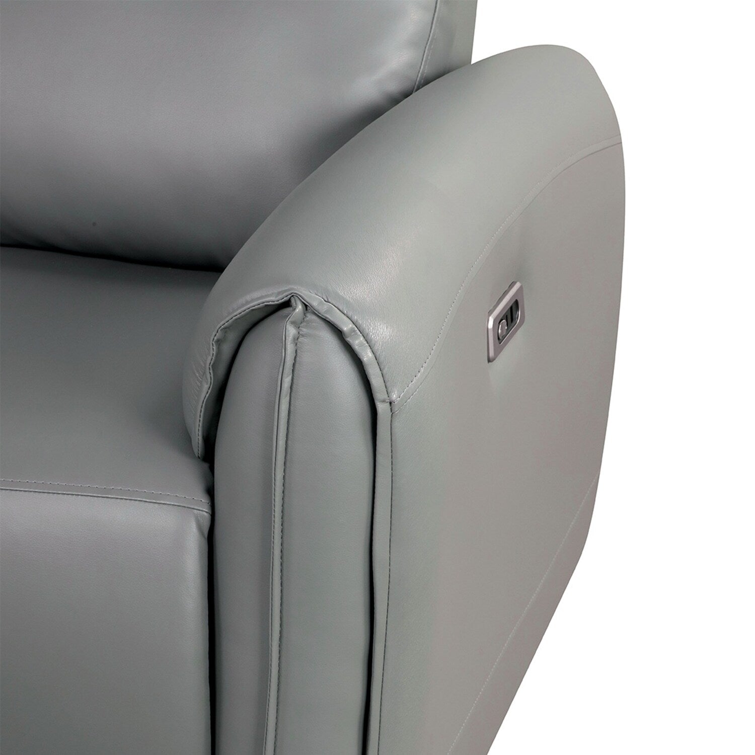 Ensemble de canapés électriques rembourrés 2 pièces avec ports de chargement USB