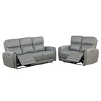 Ensemble de canapés électriques rembourrés 2 pièces avec ports de chargement USB