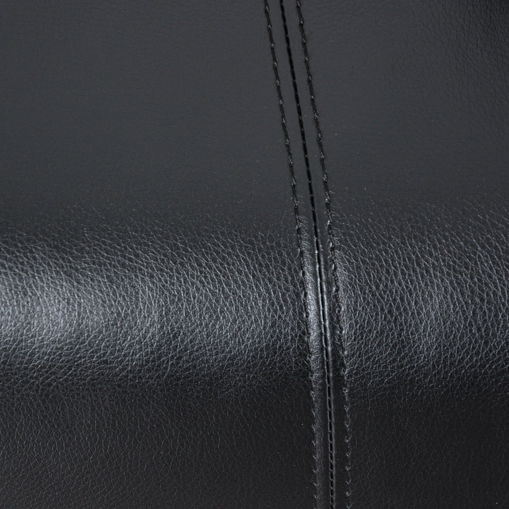 Ensemble de canapés de salon inclinables manuels classiques en similicuir, 2 pièces, avec console et porte-gobelets