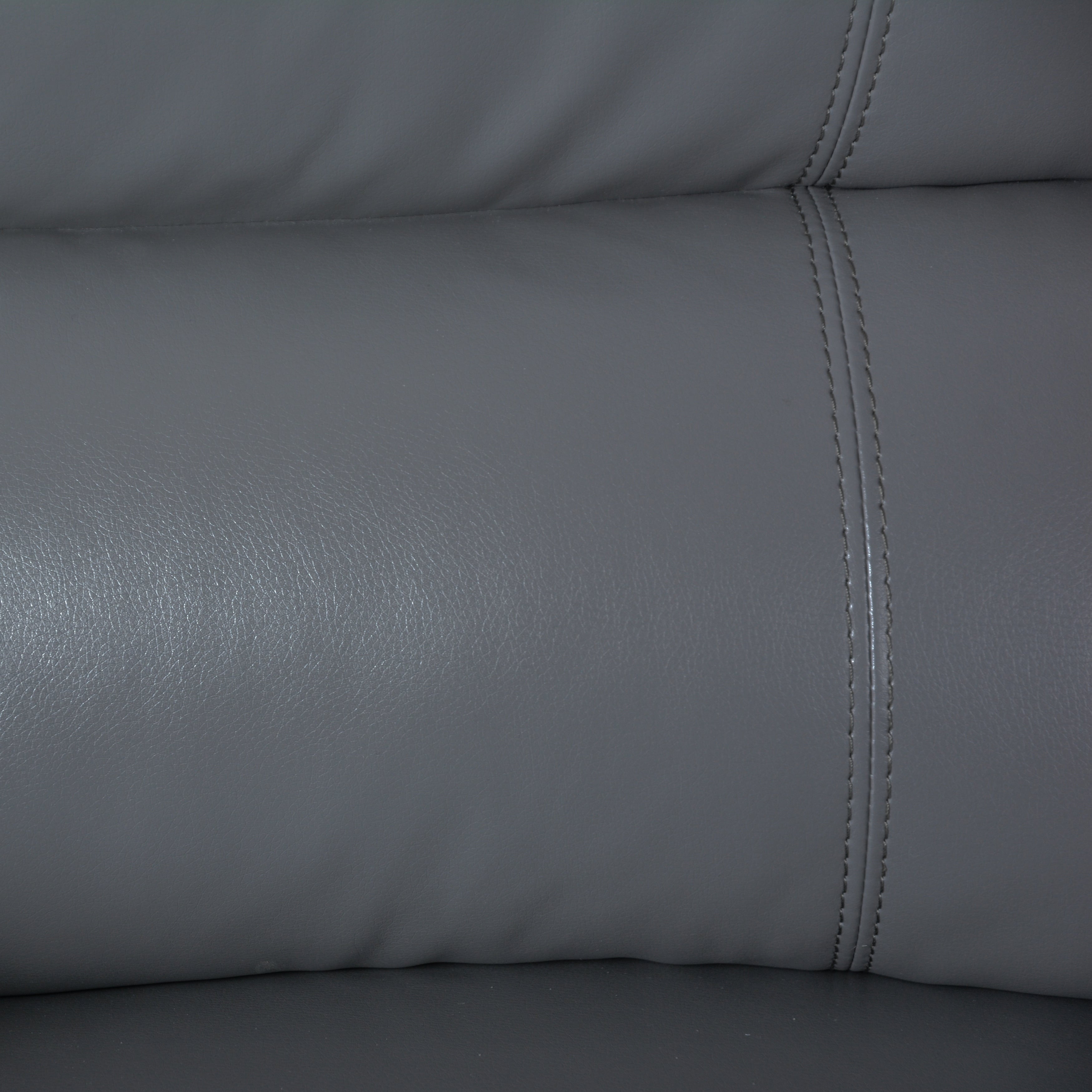 Ensemble de canapés de salon inclinables manuels classiques en similicuir, 2 pièces, avec console et porte-gobelets