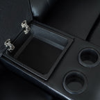 Ensemble de canapés de salon inclinables manuels classiques en similicuir, 2 pièces, avec console et porte-gobelets