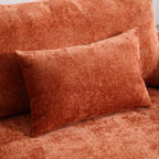 Canapé-lit deux places rembourré avec assises profondes, utilisation multi-scènes