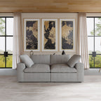 Canapé 2 places avec coussins pour le salon