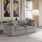 Canapé 2 places avec coussins pour le salon