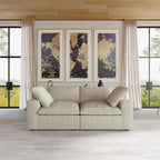 Canapé 2 places avec coussins pour le salon