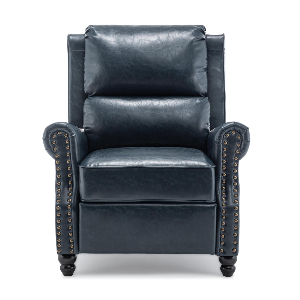 Ensemble de 2 fauteuils inclinables rembourrés avec tête de clou