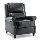 Ensemble de 2 fauteuils inclinables rembourrés avec tête de clou