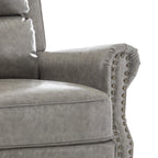 Ensemble de 2 fauteuils inclinables rembourrés avec tête de clou