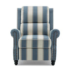 Ensemble de 2 fauteuils inclinables rembourrés avec tête de clou