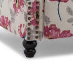 Ensemble de 2 fauteuils inclinables rembourrés avec tête de clou