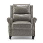 Ensemble de 2 fauteuils inclinables rembourrés avec tête de clou