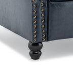 Ensemble de 2 fauteuils inclinables rembourrés avec tête de clou